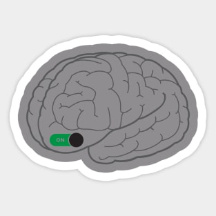 Brain ON Sticker